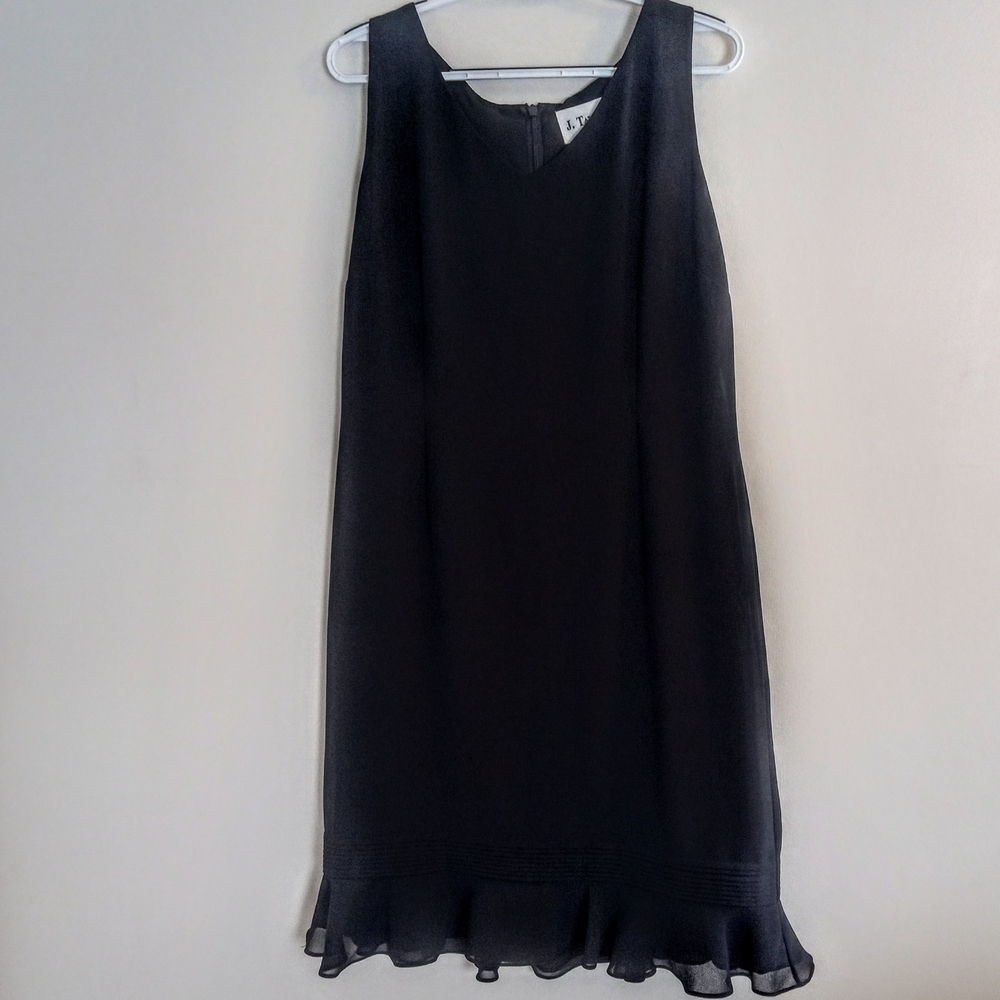 Elegant Black Sleeveless Midi Dress